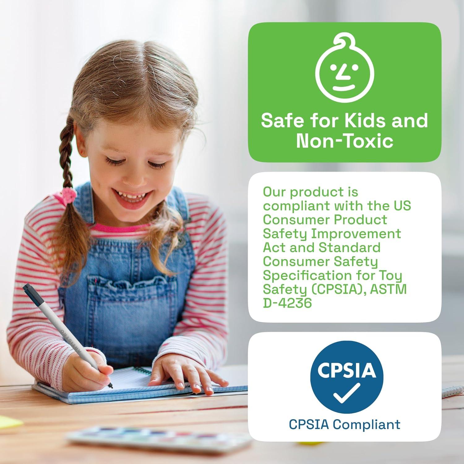 imageARTISTRO 12 Acrylic Paint Pens Dual Tip Brush Fine Ideal for Calligraphy Acrylic Paint Markers for Fabric Rock Glass Wood DIY Art Supplies Stocking Stuffers Christmas Gift Idea5