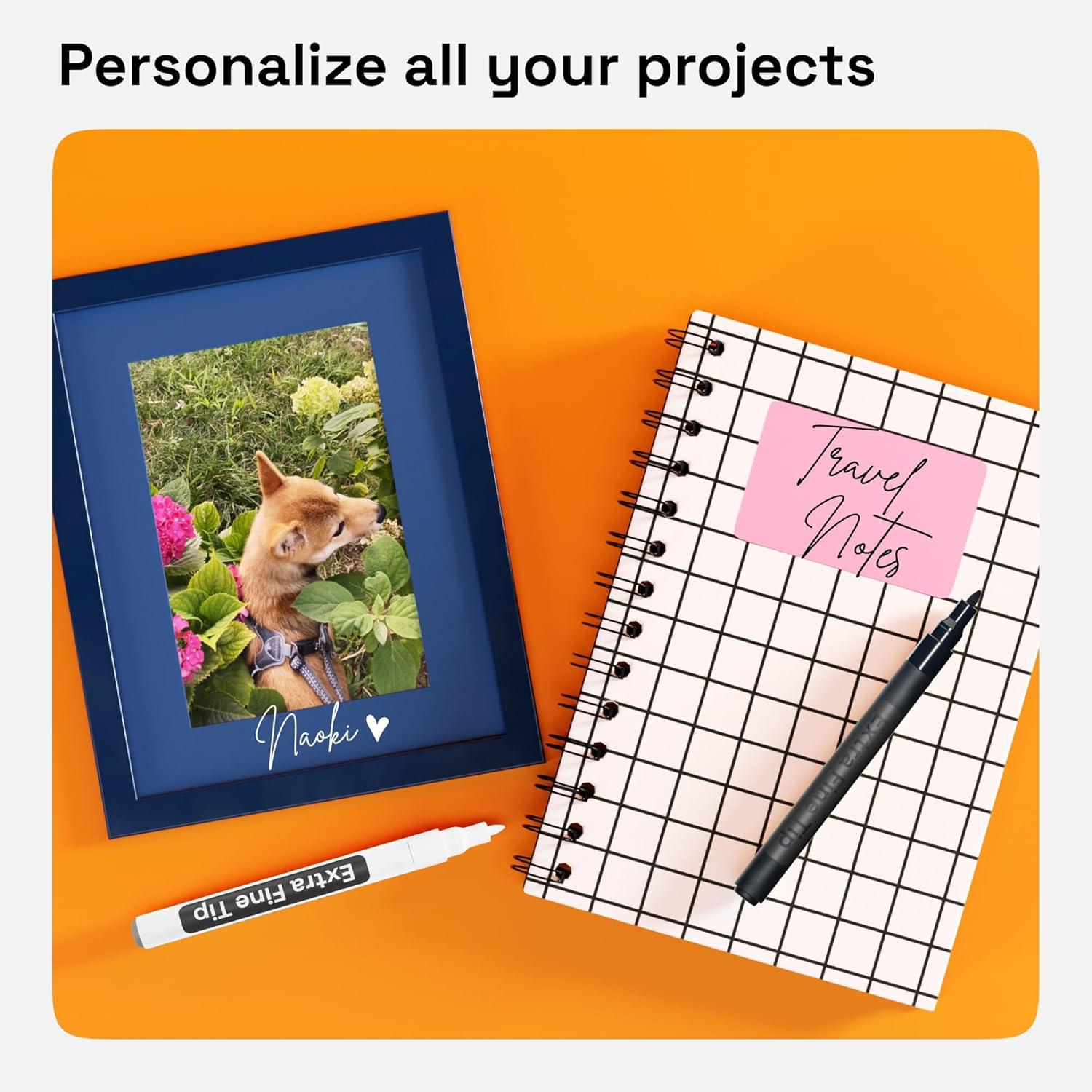 imageARTISTRO 15 OilBased Permanent Paint Markers Set of Fine Tip Markers for Wood Rock Fabric Glass Ceramic Metal Plastic and More Quick Dry Waterproof PermanentBlack White