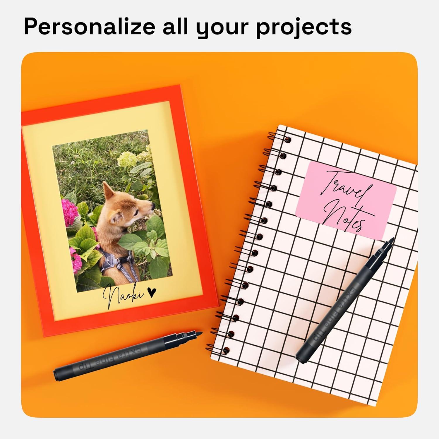 imageARTISTRO 15 OilBased Permanent Paint Markers Set of Fine Tip Markers for Wood Rock Fabric Glass Ceramic Metal Plastic and More Quick Dry Waterproof PermanentBlack