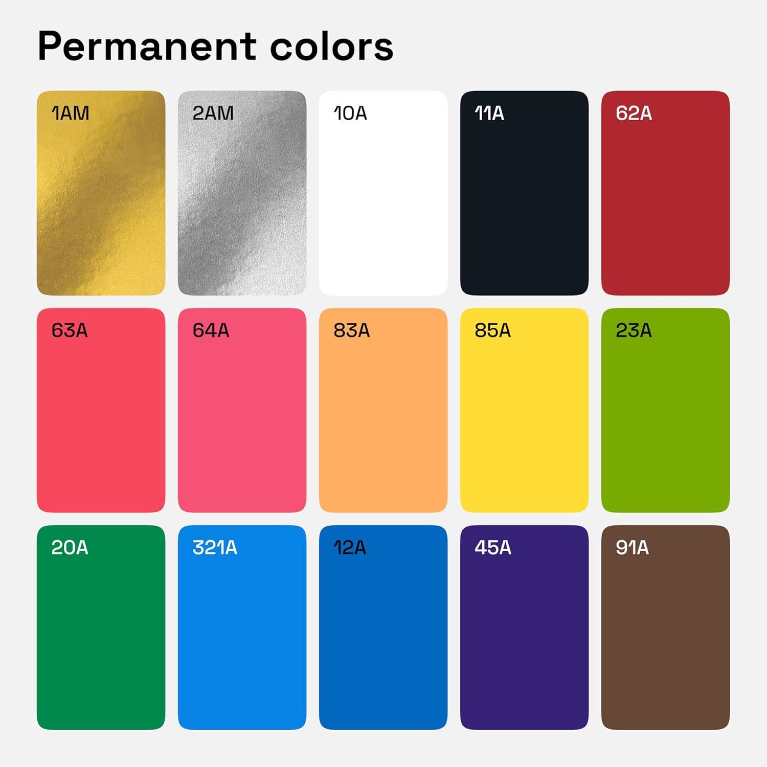 imageARTISTRO 15 OilBased Permanent Paint Markers Set of Fine Tip Markers for Wood Rock Fabric Glass Ceramic Metal Plastic and More Quick Dry Waterproof PermanentMulticolor