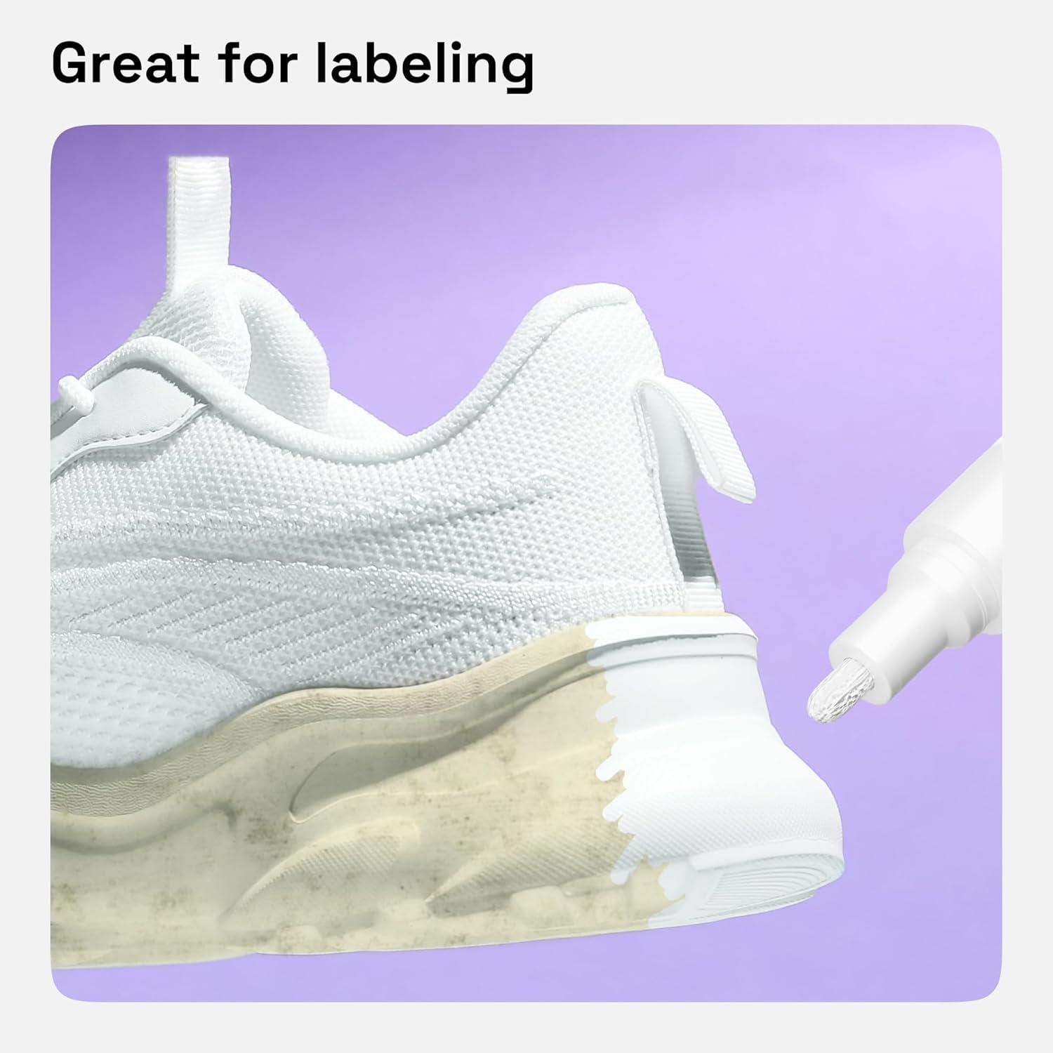 imageARTISTRO 15 OilBased Permanent Paint Markers Set of Fine Tip Markers for Wood Rock Fabric Glass Ceramic Metal Plastic and More Quick Dry Waterproof PermanentWhite