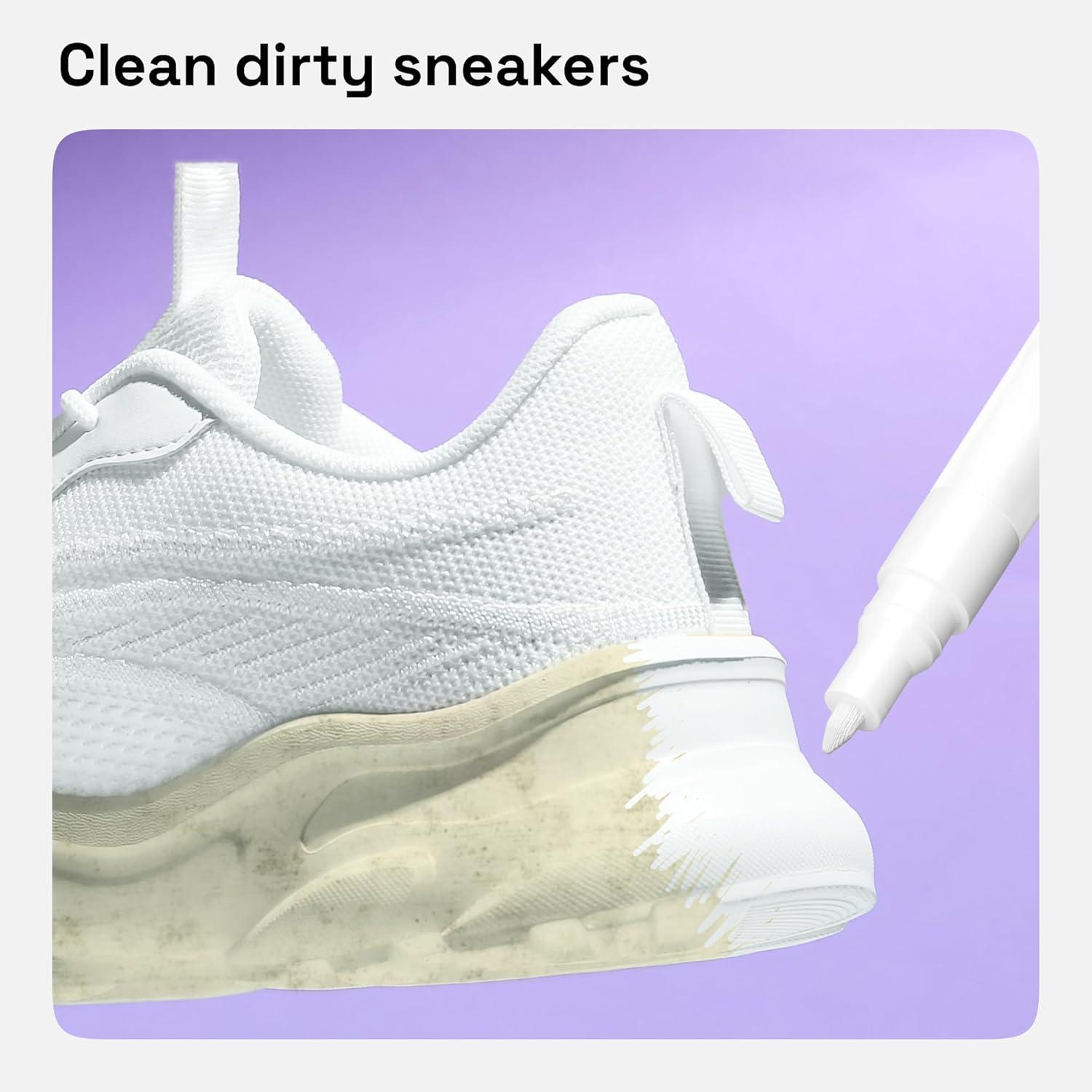 imageARTISTRO 2 White Acrylic Paint Markers 07mm Extra FineTip Paint Pens Perfect for Crafting Art Projects ampamp MoreWhite