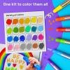 ARTISTRO 100% Washable Tempera Paint Sticks for Kids – 12 Non-toxic Paint Markers for Kids – Color Sticks with Twist Design(24 Markers)