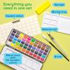 ARTISTRO 50 Colors Watercolor Paint Set – Portable Paint Set with Palette and Brush Pens – Travel Water Color Kit for Adults, Professionals, Kids – Art and Painting Supplies – Christmas Gift Idea(50 Watercolor Paint Set)