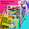 ARTISTRO 60 Acrylic Paint Pens – Dual Tip Brush + Fine Ideal for Calligraphy – Acrylic Paint Markers for Fabric, Rock, Glass, Wood, DIY – Art Supplies, Stocking Stuffers, Christmas Gift Idea