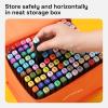 Alcohol Dual Tip Markers Set of 60 with No Bleed Ink, Bonus Case and Vibrant Fade-Resistant Colors, Art Supplies for Sketching, Manga, Drawing, Adult Coloring Books, Card Making (Fine & Chisel)(120 Markers)