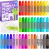 ARTISTRO 100% Washable Tempera Paint Sticks for Kids – 12 Non-toxic Paint Markers for Kids – Color Sticks with Twist Design(36 Markers)