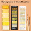 ARTISTRO Professional Watercolor Paint Set for Adults – 24 Pigment-Rich Colors, XL Pans, ASTM-I Lightfastness, High Tinting Strength Watercolor Set for Professionals made by Professionals(6 Gold Colors)