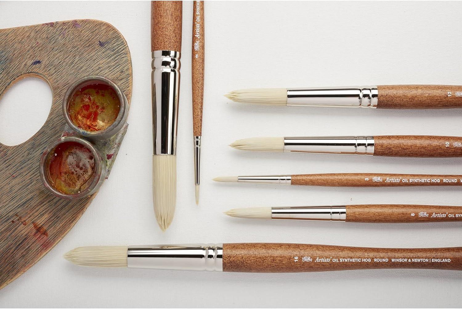 imageWinsor ampamp Newton Artists Oil Synthetic Brush Bright 12Bright 4