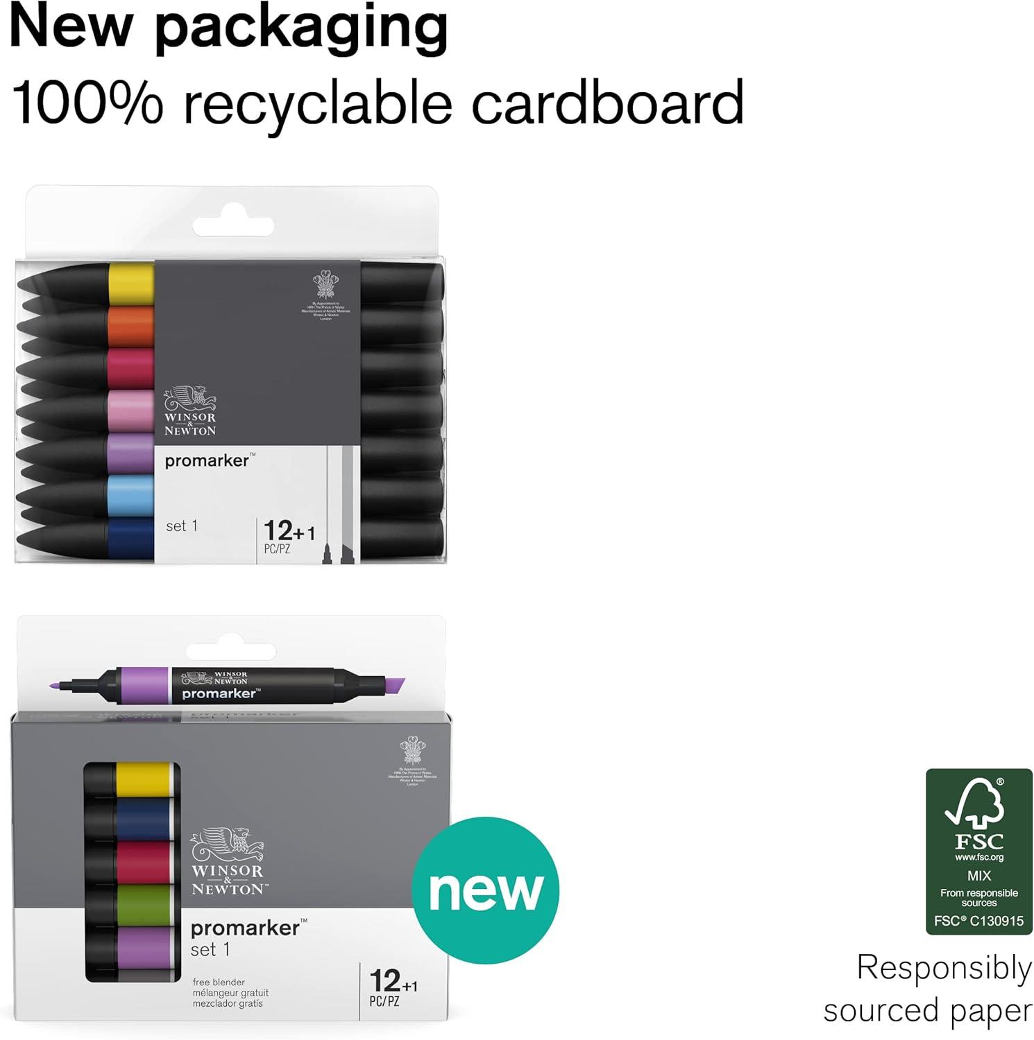 imageWinsor ampamp Newton Promarker Metallic Set of 6Manga Romance