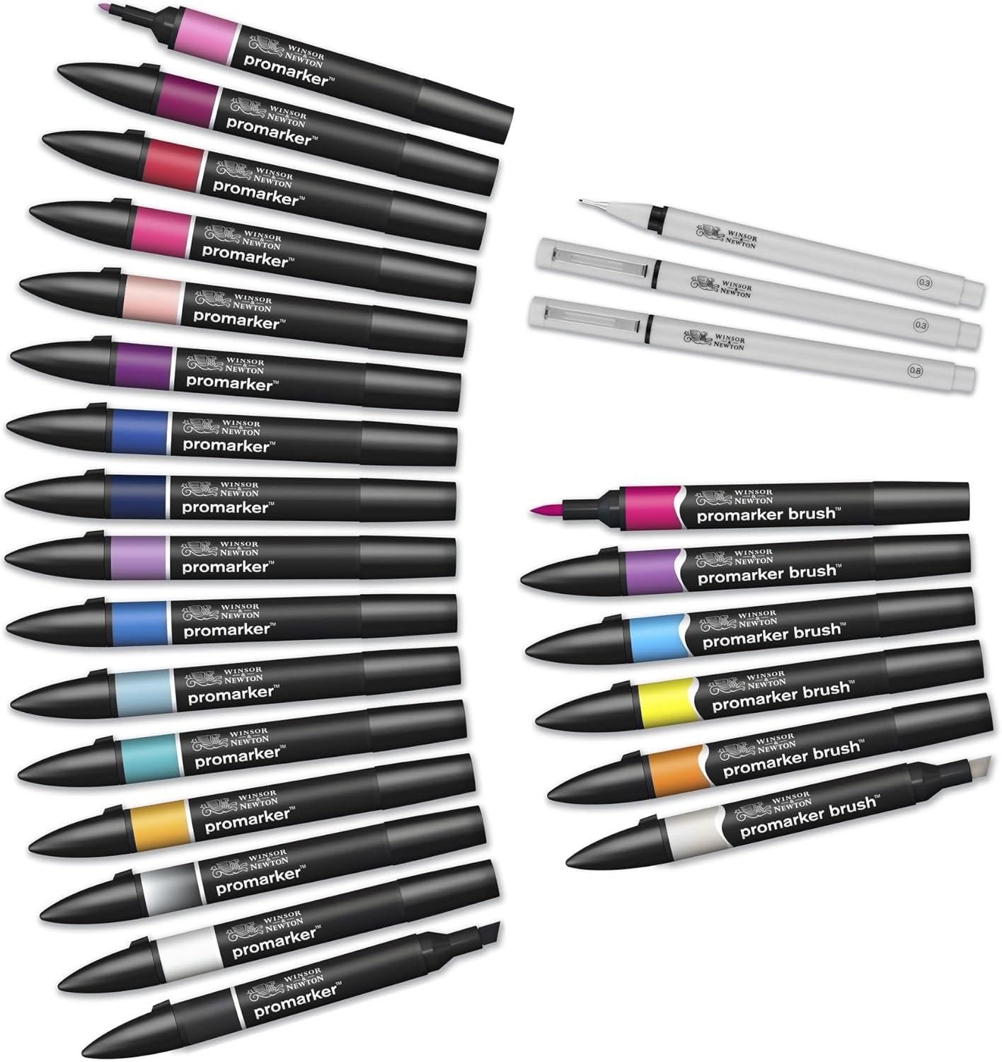 imageWinsor ampamp Newton Promarker Metallic Set of 6Modern Lettering