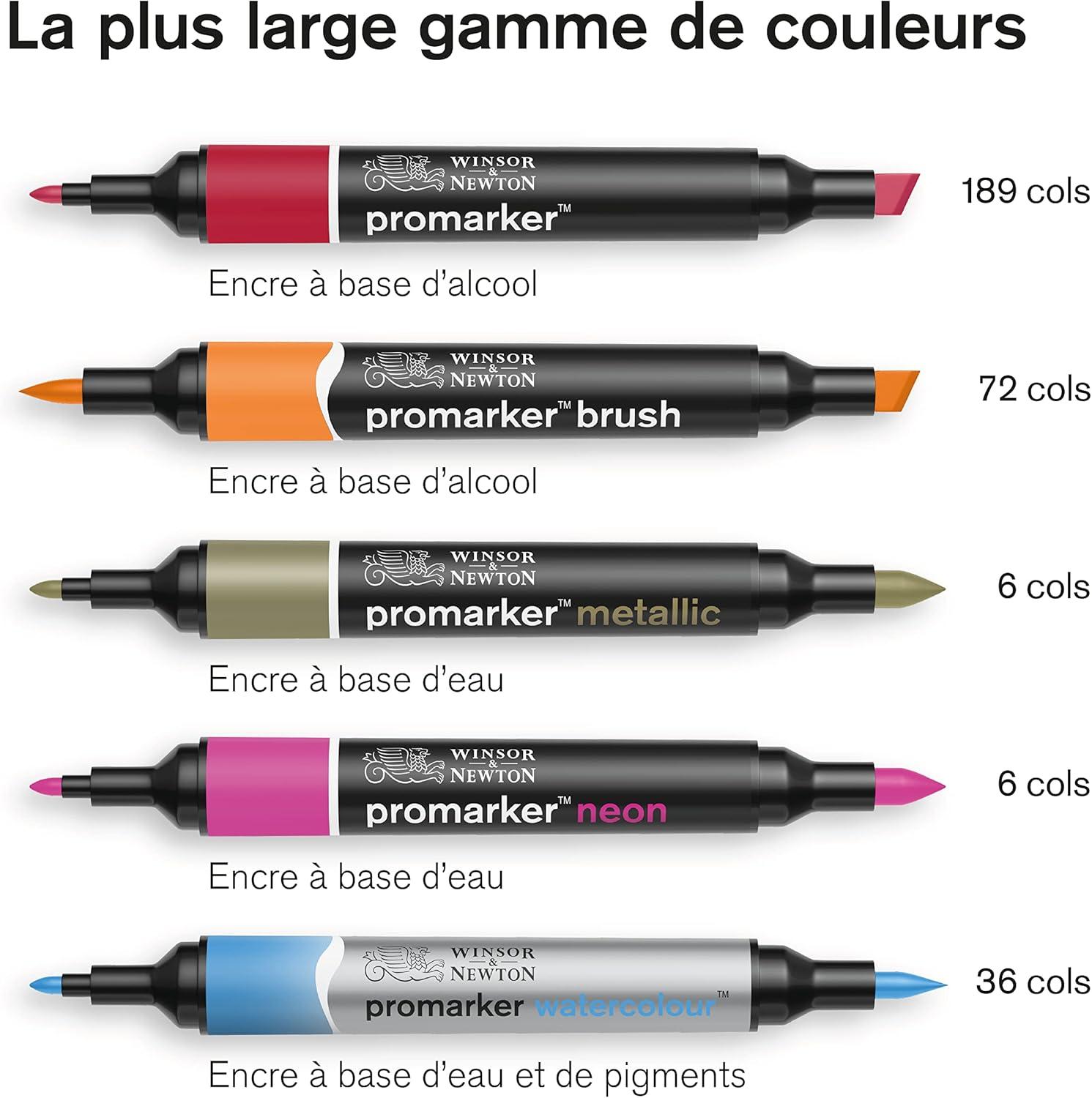 imageWinsor ampamp Newton Promarker Metallic Set of 6Skin Tones