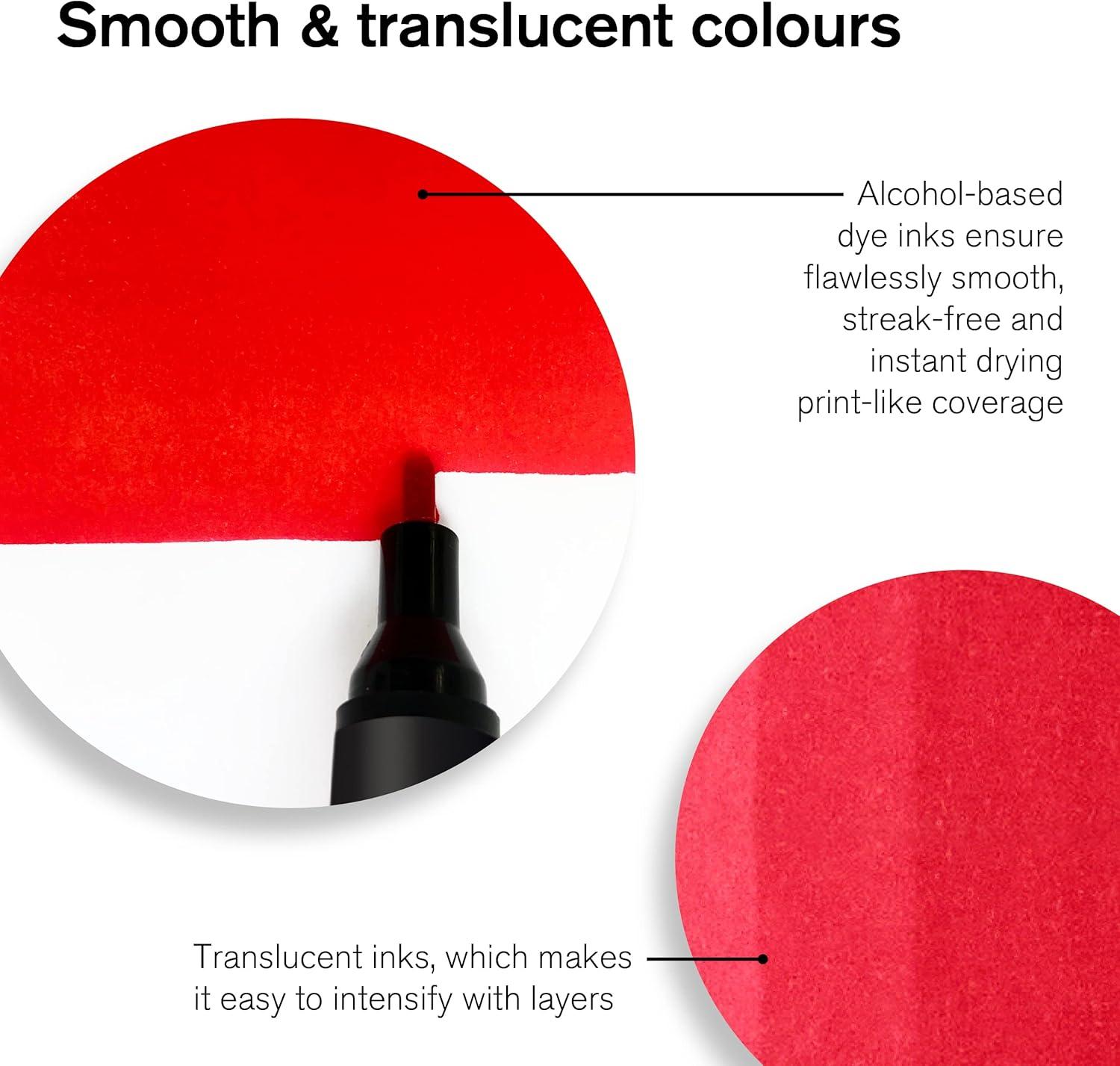 imageWinsor ampamp Newton Promarker Metallic Set of 6Tattoo Tones