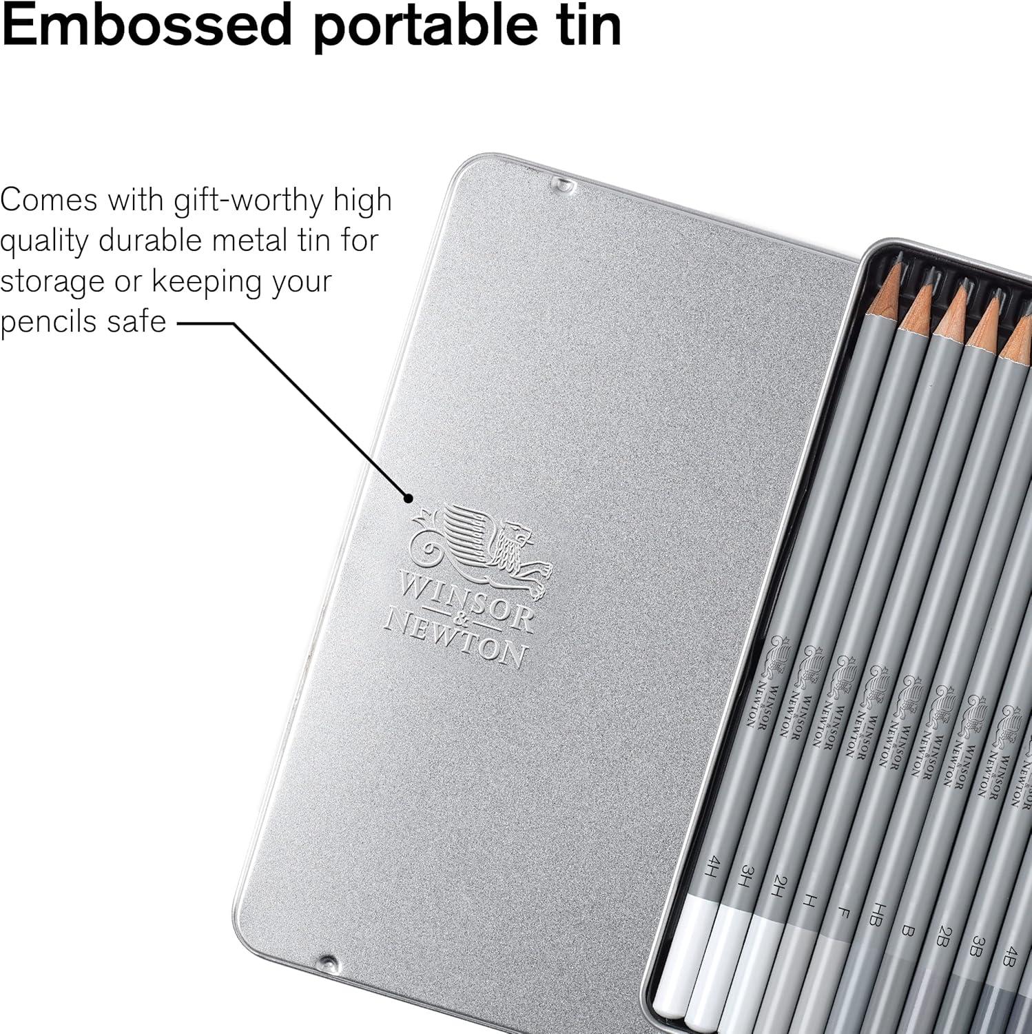 imageWinsor ampamp Newton Studio Collection Artist Pencils Graphite Pencils Set of 1212 Colors Pencils