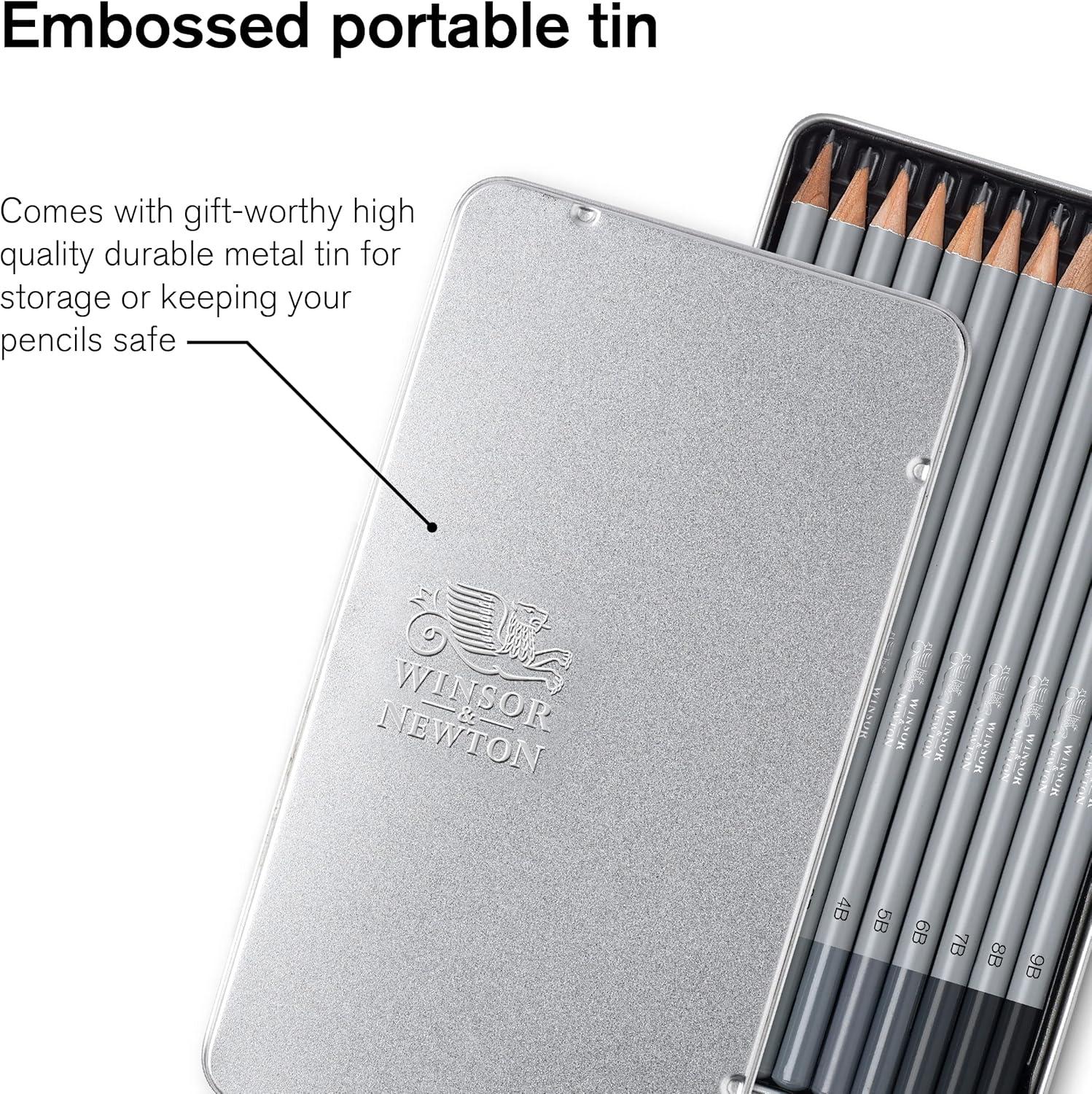 imageWinsor ampamp Newton Studio Collection Artist Pencils Graphite Pencils Set of 1212 Graphite Pencils