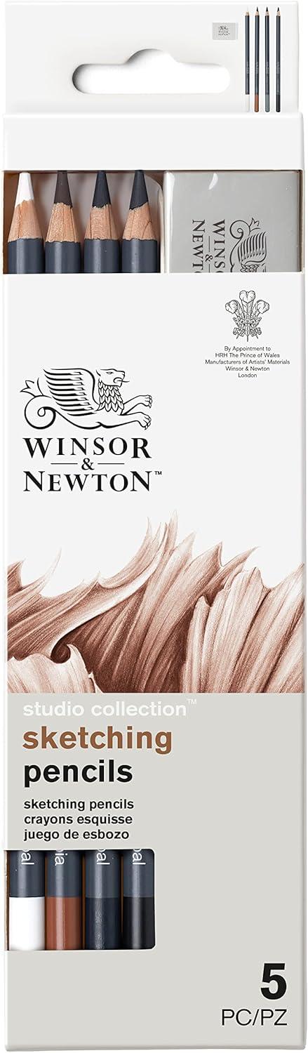 imageWinsor ampamp Newton Studio Collection Artist Pencils Graphite Pencils Set of 125 Sketching Pencils