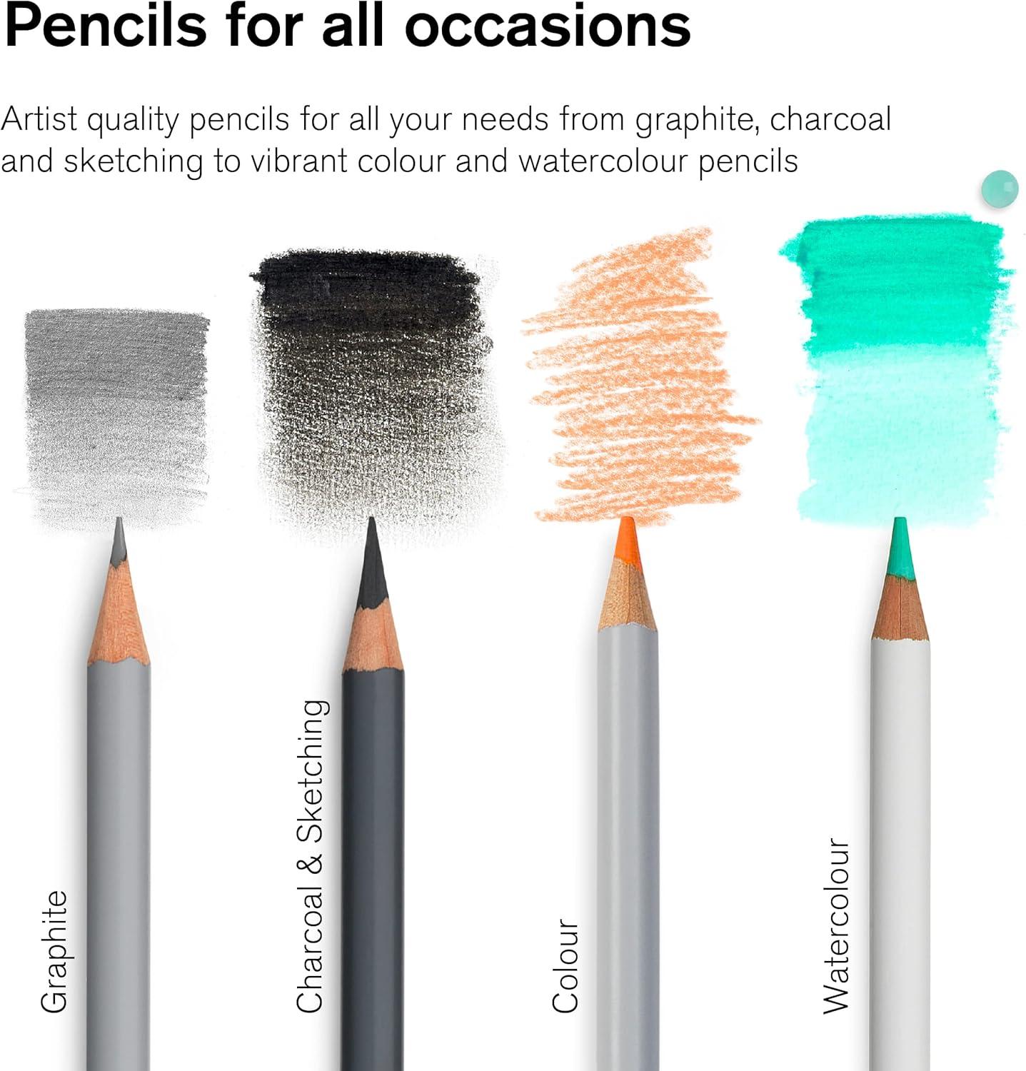 imageWinsor ampamp Newton Studio Collection Artist Pencils Graphite Pencils Set of 125 Sketching Pencils