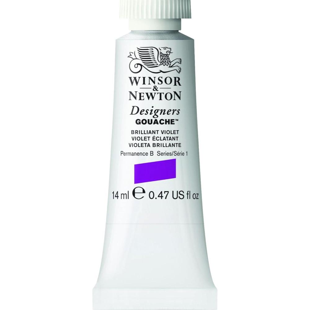 imageWinsor ampamp Newton Designers Gouache 37 ml 125oz tube Permanent WhiteBrilliant Violet