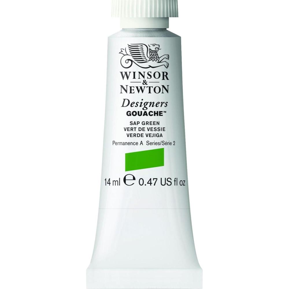 imageWinsor ampamp Newton Designers Gouache 37 ml 125oz tube Permanent WhiteSap Green