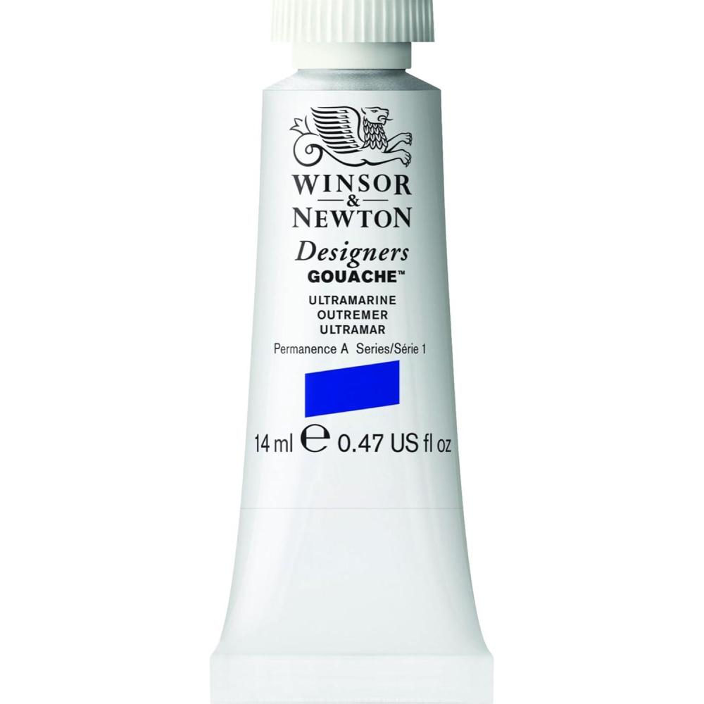 imageWinsor ampamp Newton Designers Gouache 37 ml 125oz tube Permanent WhiteUltramarine