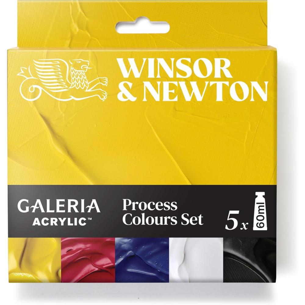 imageWinsor ampamp Newton Galeria Acrylic Paint Set 5 x 60ml 2oz Tubes Pastel5 x 60ml 2oz Tubes  Process