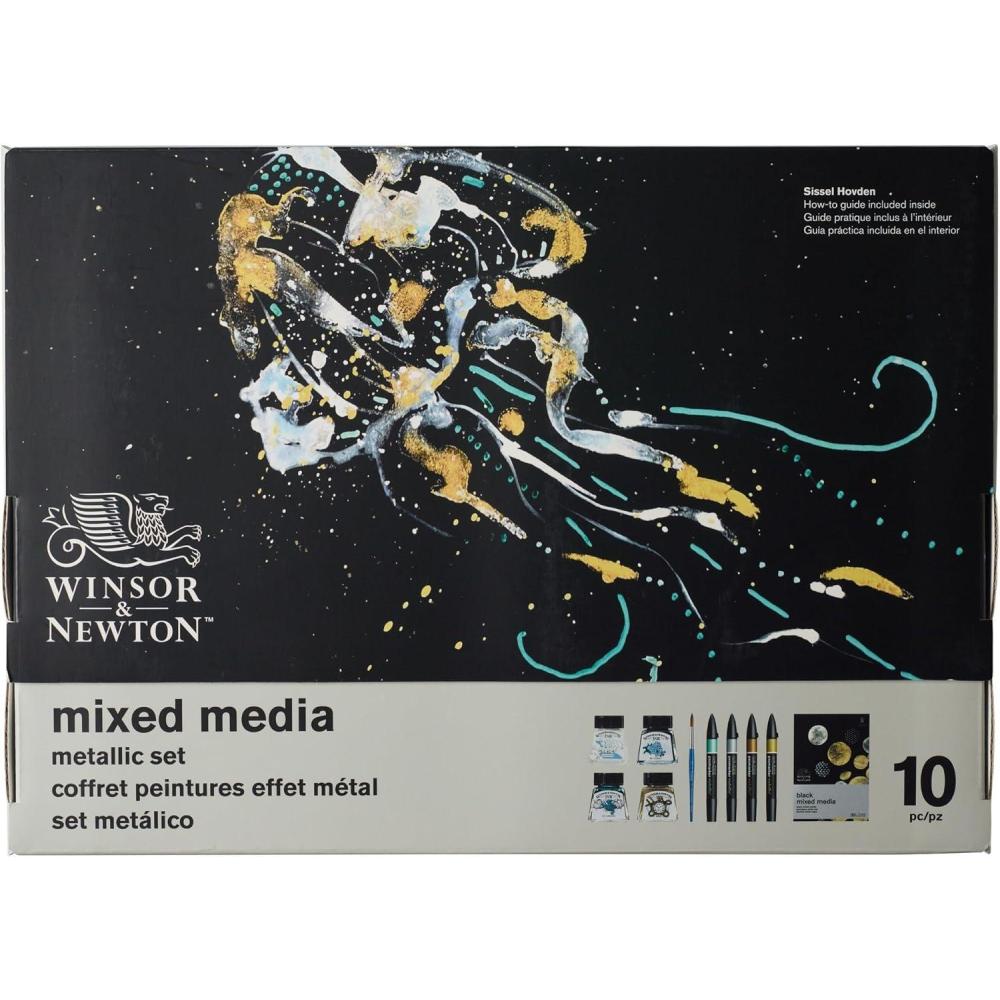 imageWinsor ampamp Newton Mixed Media Set Metallic