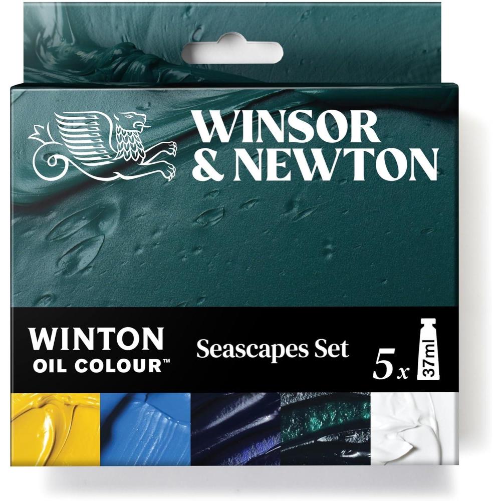 imageWinsor ampamp Newton Winton Oil Color Paint Set 20 x 12ml 04oz TubesSeascape  5 x 37ml