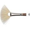 Winsor & Newton Artists’ Oil Synthetic Brush, Bright #12(Fan #6)
