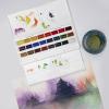 Winsor & Newton Cotman Watercolor Paint Set, 8 Half Pan, Floral Colors w/ Brush(12 Tube Palette Set 8ml)