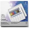 Winsor & Newton Cotman Watercolor Paint Set, 8 Half Pan, Floral Colors w/ Brush(13 Piece Palette Set 8ml)