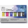 Winsor & Newton Cotman Watercolor Paint Set, 8 Half Pan, Floral Colors w/ Brush(6 Tube Set 8ml)