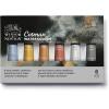Winsor & Newton Cotman Watercolor Paint Set, 8 Half Pan, Floral Colors w/ Brush(6 Tube Set Metallic 8ml)