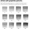 Winsor & Newton Studio Collection Artist Pencils, Graphite Pencils, Set of 12(12 Graphite Pencils)