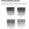 Winsor & Newton Studio Collection Artist Pencils, Graphite Pencils, Set of 12(5 Graphite Pencils)