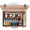 Winsor & Newton Winton Oil Colour, Wooden Paint Set 8 x 37ml Tubes (includes Liquin, Sansodor, 2 Brushes, Knife, Cloth, Godet)
