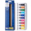 Winsor & Newton Cotman Watercolor Paint Set, 8 Half Pan, Floral Colors w/ Brush(10 Tube Set 5ml)