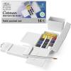 Winsor & Newton Cotman Watercolor Paint Set, 8 Half Pan, Floral Colors w/ Brush(12 Half Pan Field Pocket Set)