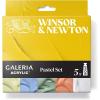 Winsor & Newton Galeria Acrylic Paint Set, 5 x 60ml (2-oz) Tubes, Pastel(5 x 60ml (2-oz) Tubes  Pastel)