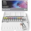 Winsor & Newton Professional Watercolor Paint Set, Lightweight Metal Box, 24 Half Pan(Lightweight Sketchers’ Box 12 x 5ml Tubes)