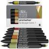 Winsor & Newton Promarker Metallic, Set of 6(Landscape)