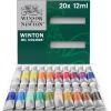 Winsor & Newton Winton Oil Color Paint Set, 20 x 12ml (0.4-oz) Tubes(Tube Set – 20 x 12ml)