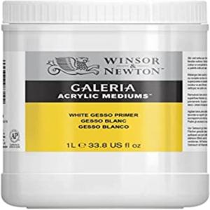 Winsor & Newton Galeria Acrylic Flow Improver, 8.4-oz (250ml) Jar(White Gesso Primer)