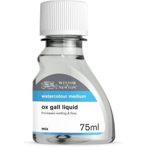 Winsor & Newton Watercolor Medium, Iridescent Medium, 75ml (2.5-oz) bottle(Ox Gail Liquid)