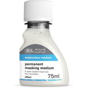 Winsor & Newton Watercolor Medium, Iridescent Medium, 75ml (2.5-oz) bottle(permanent masking medium)