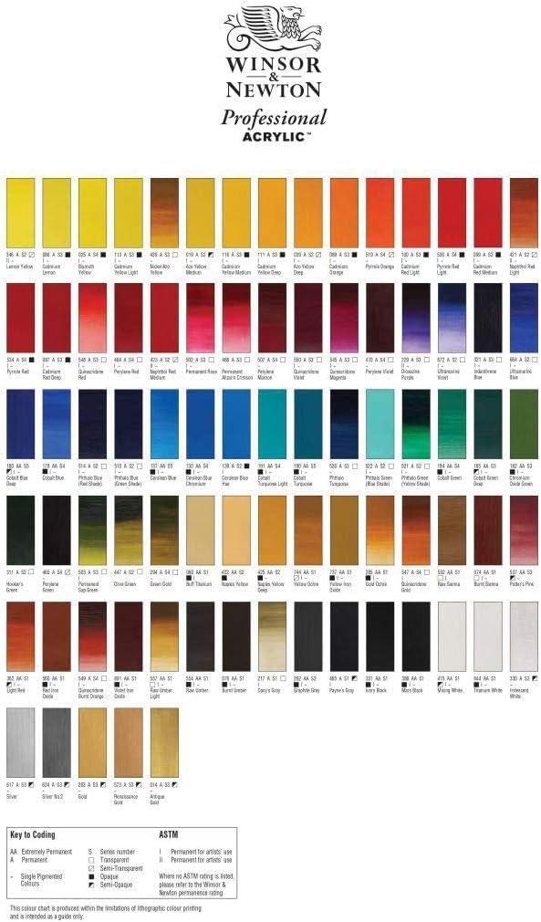 imageWinsor ampamp Newton Artists Acrylic Color 12Tube Set 20ml113 Fl Oz Pack of 12