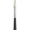 Winsor & Newton Artists’ Oil Hog Paint Brush, Long Handle Size 4, Filbert(Flat)