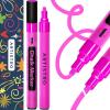 ARTISTRO 2 Pink Neon Chalk Markers – Erasable Chalk Pens with 6mm Reversible Tip for Blackboard, Chalkboard, Car Window, Glass – Liquid Chalk Markers Ideal China Marker, Restaurants & Bistro