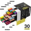 ARTISTRO 42 Acrylic Paint Markers Extra Fine Tip and 30 Acrylic Paint Markers Fine Tip, Bundle for Rock Painting, Stone, Ceramic, Glass, Wood, Canvas