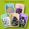ARTISTRO 5 Silver Paint Pen for Glass Marking, Rock Painting, Ceramic, Wood, Tire, Fabric, Metal, Canvas – Set of 5 Acrylic Paint Markers Water-based – Extra-fine Tip