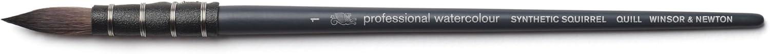 imageWinsor amp Newton Professional Watercolour Synthetic Squirrel Quill Brush Size 01